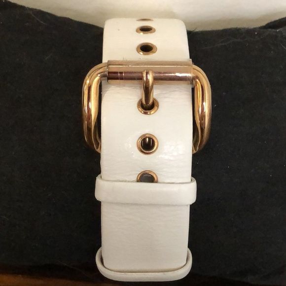 MARC JACOBS Rose Gold & White Leather Large Dial Watch NWOT - Picture 4 of 17